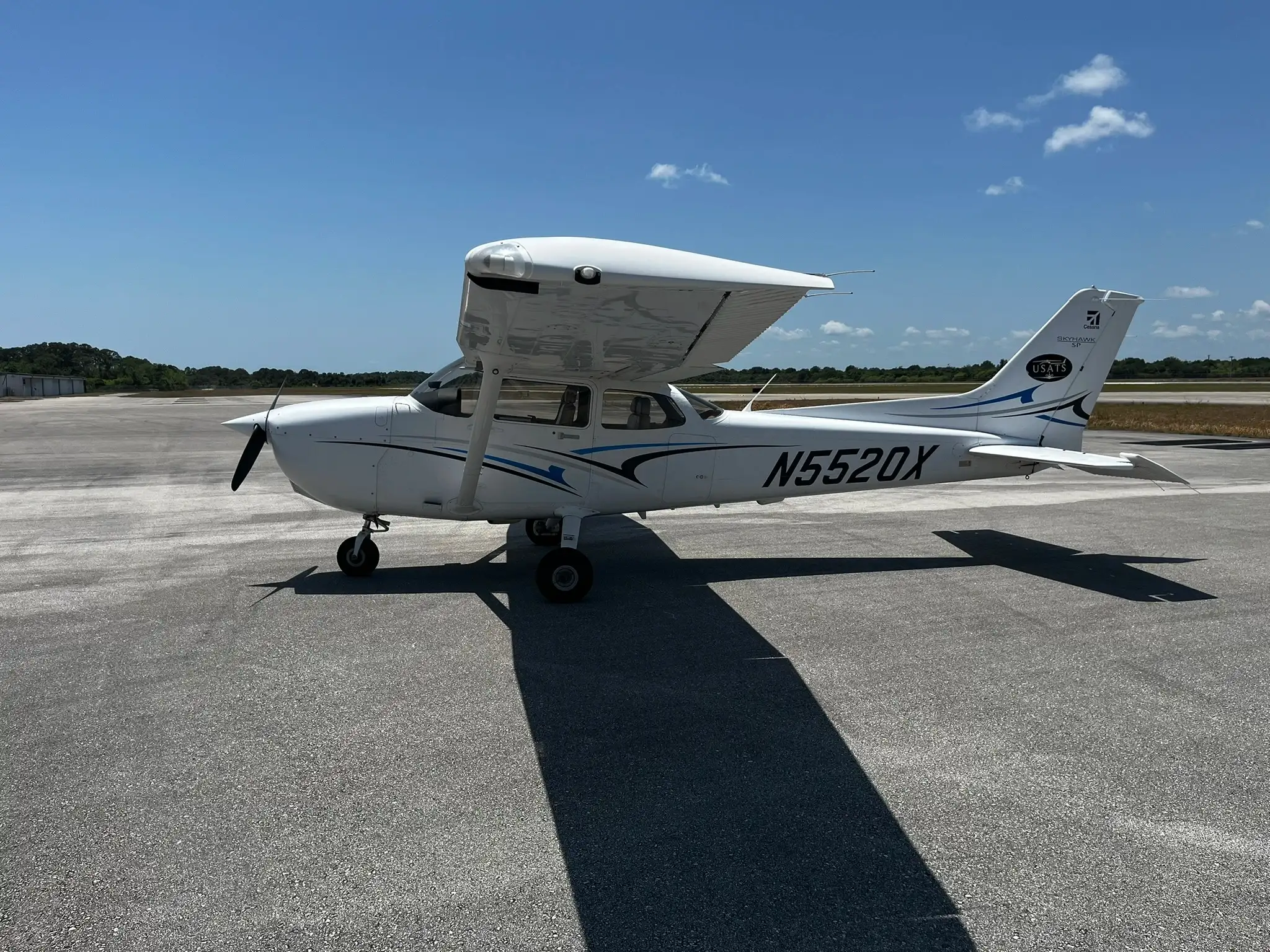 Cessna 172 Skyhawk airplane used for pilot training at Space Coast Regional Airport