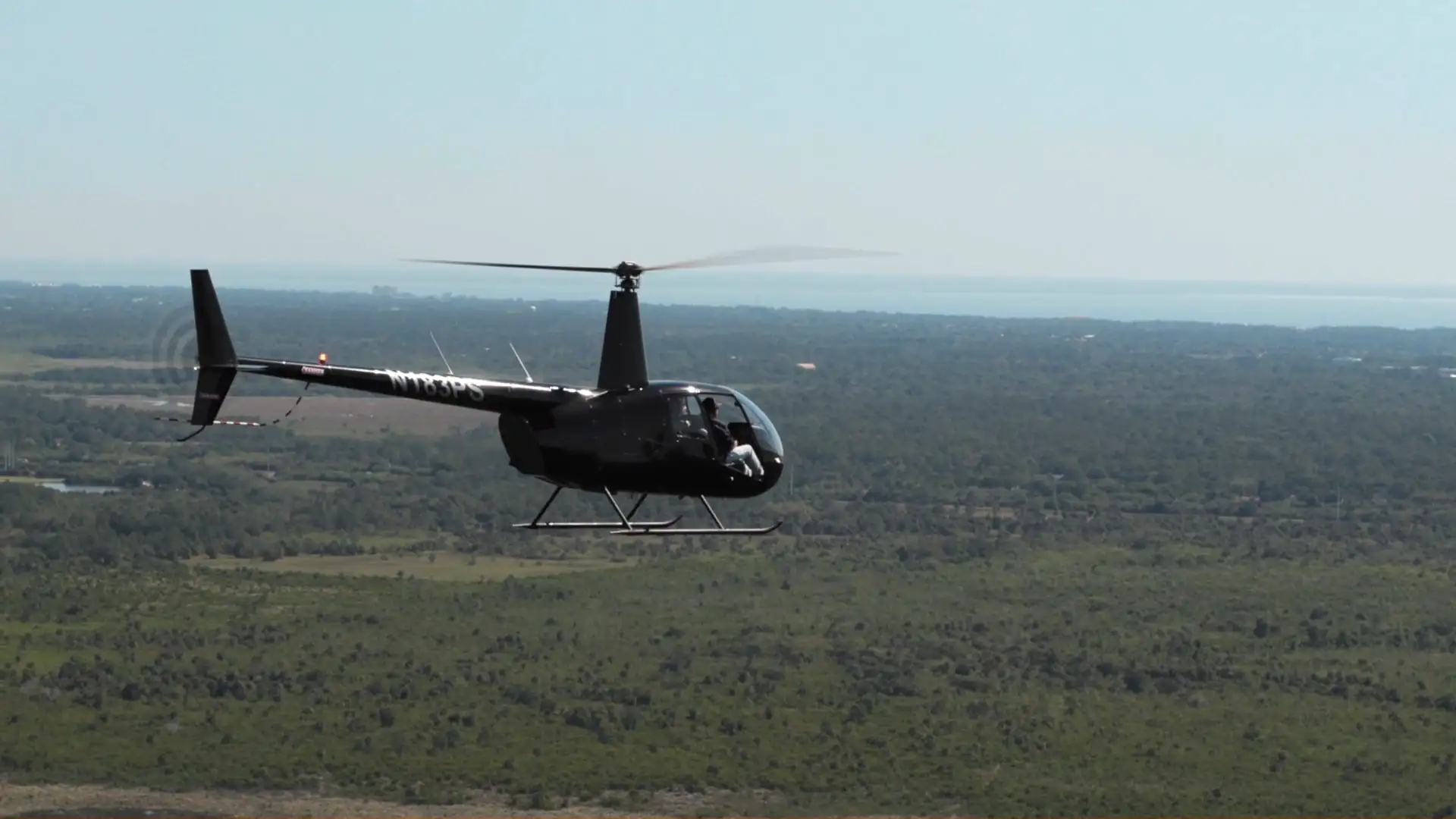 USATS helicopter pilot training flight over Central Florida