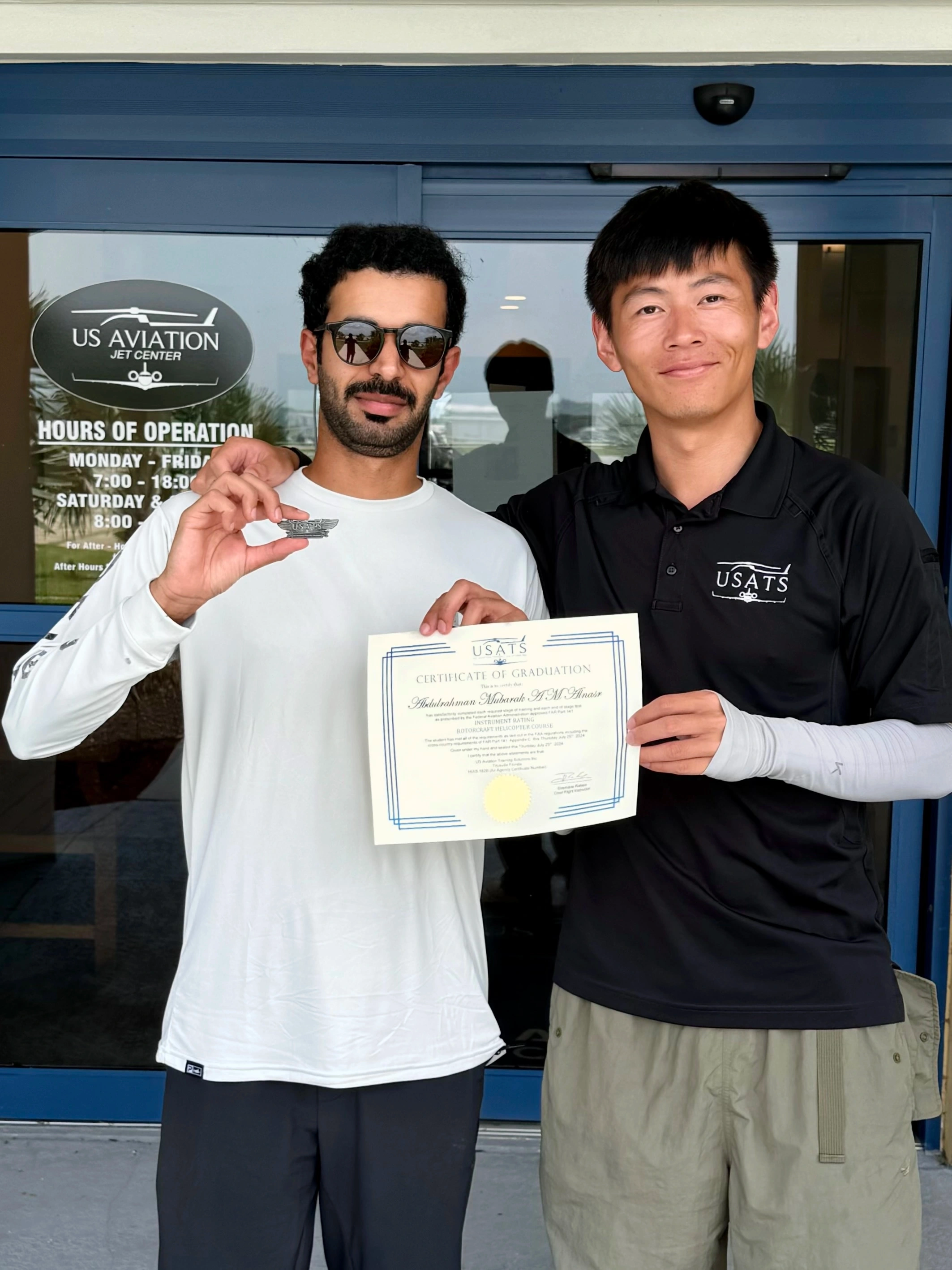 USATS flight line with student pilots